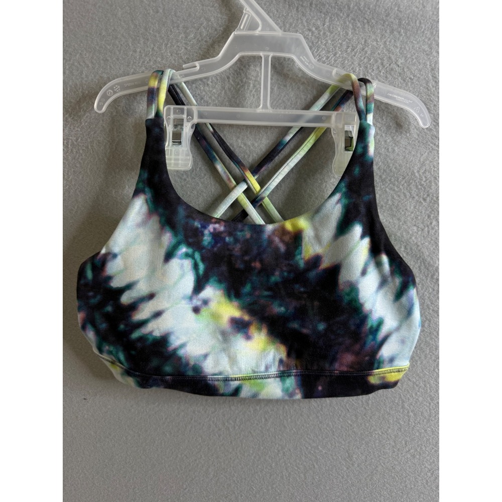 Athleta Girl Sports‎ Bra Girls Extra Large Tie Dye Criss Cross Back Activewear